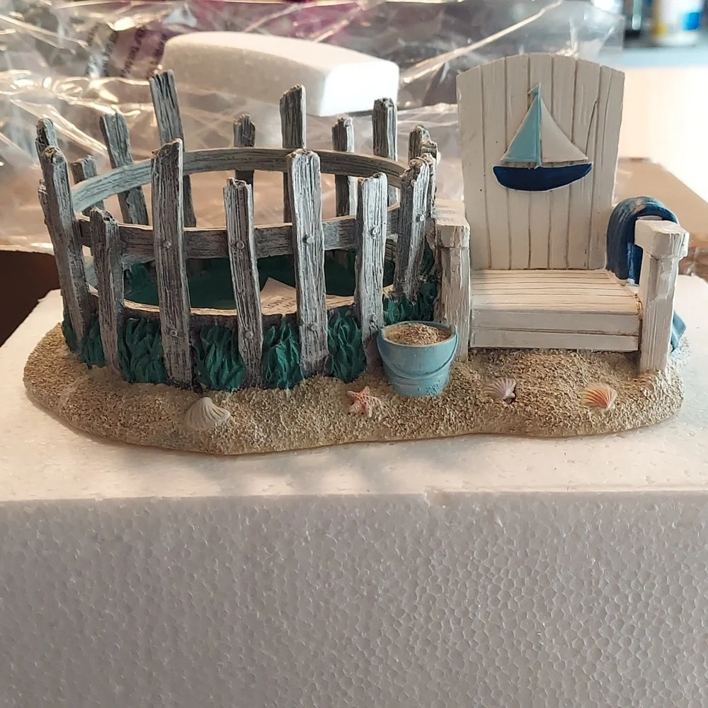 Yankee Candle Sailboat Beach Chair Candle Holder Fits LG Jar & Signature BNWT SO